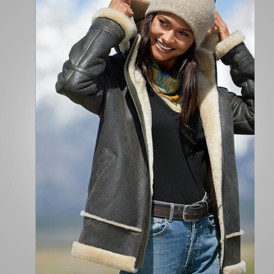 The Epitome of Luxury: Exploring the Sheepskin Leather Jacket Diddertents Shearling Edition