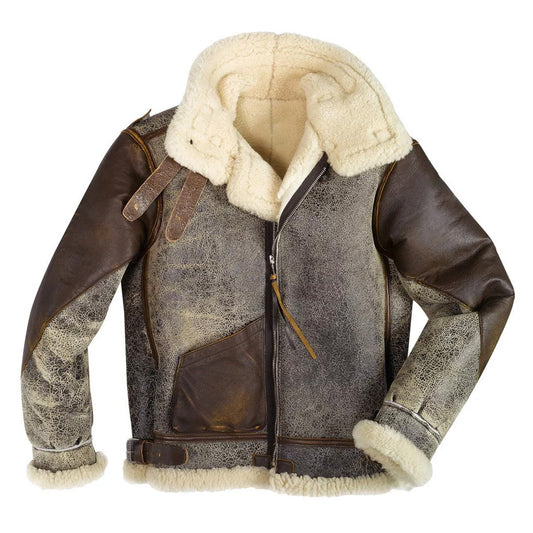 B3 Bomber Jacket-Shearling Jacket-Sheepskin Jacket-Flight Jacket
