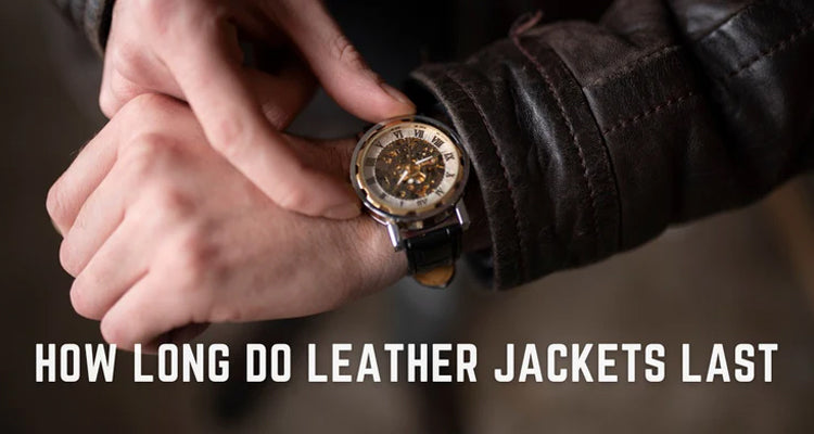 A stylish leather jacket displayed on a hanger, showcasing its durability and craftsmanship. Learn about leather jacket lifespan, care tips, and quality factors.