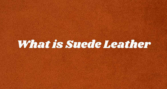 Close-up of soft suede leather fabric showcasing its velvety texture and luxurious feel.