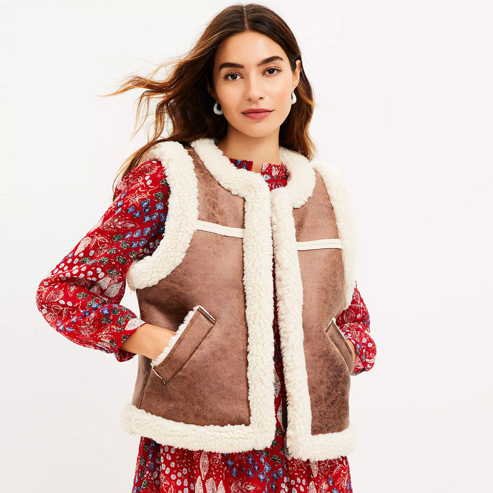 Discover the warmth, style, and durability of the Luxury Women's Shearling Vest. Perfect for winter, this vest combines genuine shearling with a chic, versatile design. Elevate your wardrobe with timeless elegance!