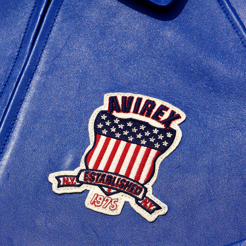 Patch on a blue surface with 'Mirex' branding and an American flag design.