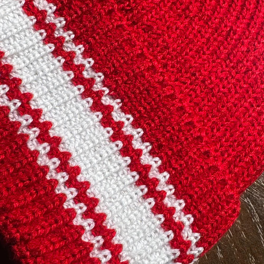 Stripes Red squadron beanie cap