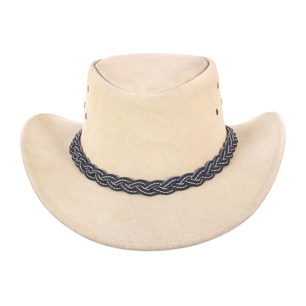 Leather Western Cowhide Cowboy Hat