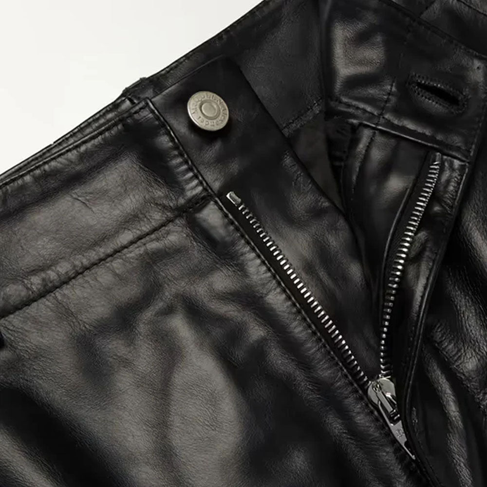 Men's New Real Fashion Leather Pants