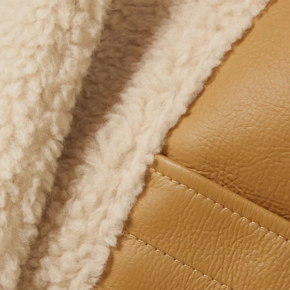 New Women Sheepskin Shearling Leather Vest