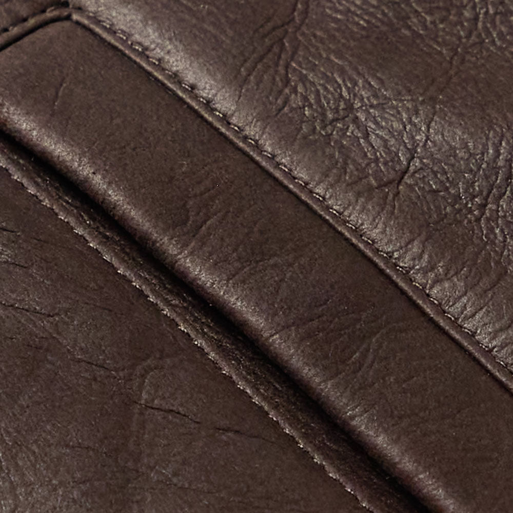 New men brown b3 pilot bomber sheepskin shearling lined leather jacket
