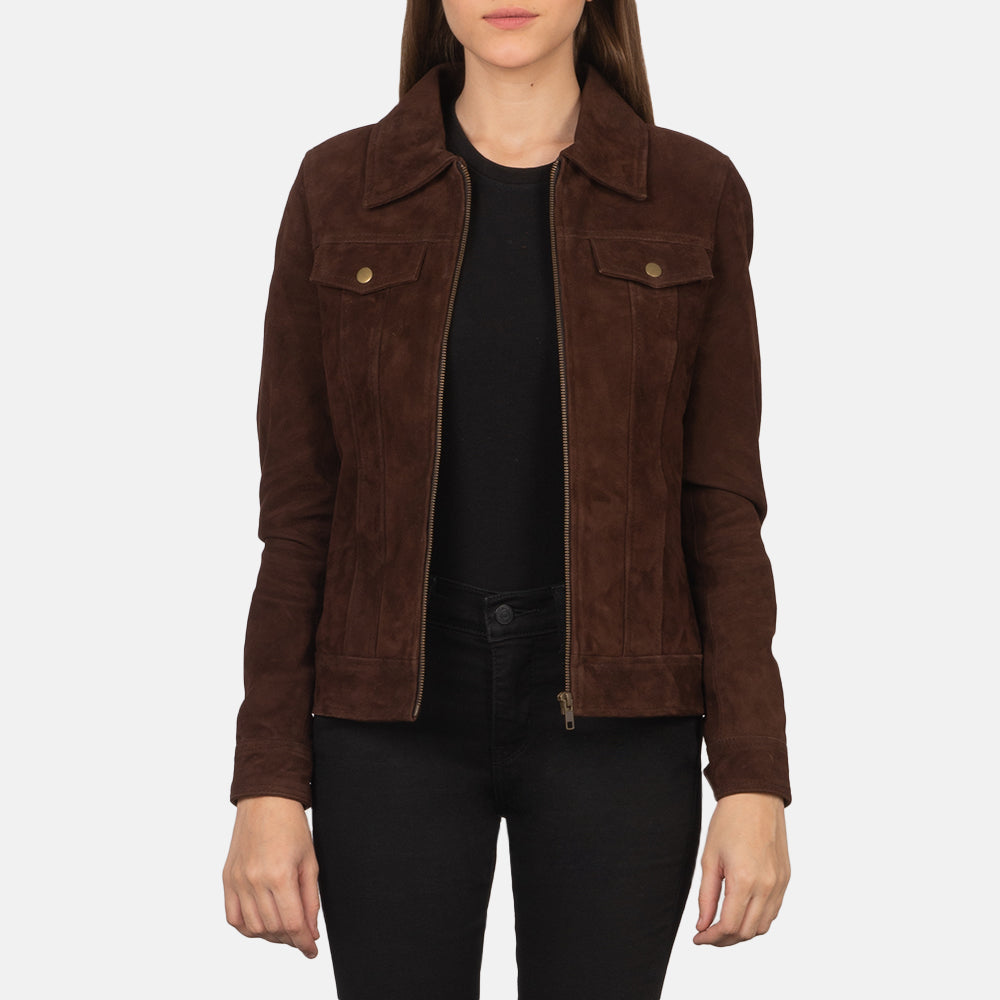 New Trucker Western Suede Jacket Women