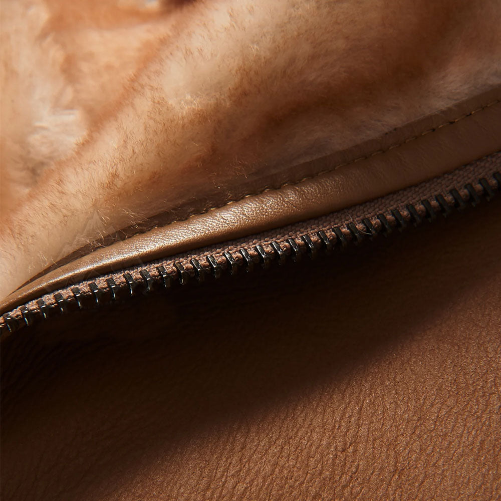 Men Black Airforce B3 Aviator Flight Sheepskin RAF Shearling Leather Jacket