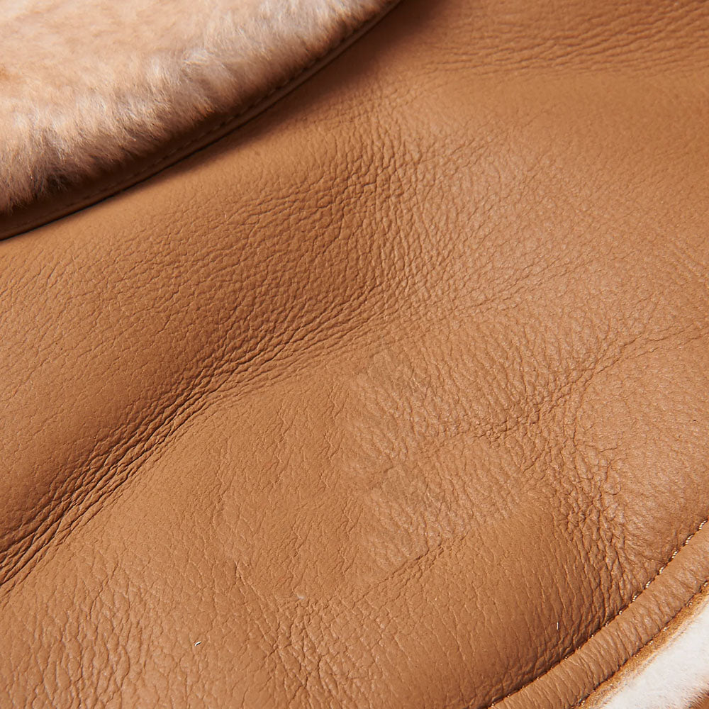 Men Black Airforce Aviator Flight Fur Sheepskin RAF Shearling Leather Jacket