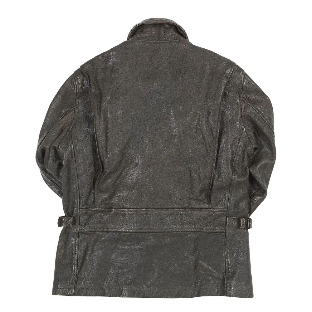 Mens Brown Aviator Military A-2 Airforce Bomber Leather Jacket