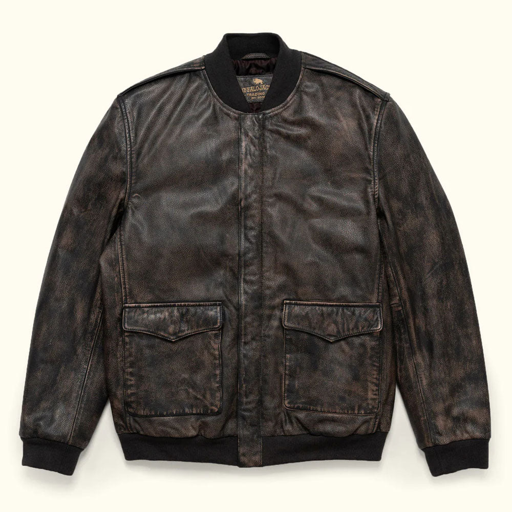 B3 Bomber Pilot A1 Flight Aviator Brown Men Leather Jacket