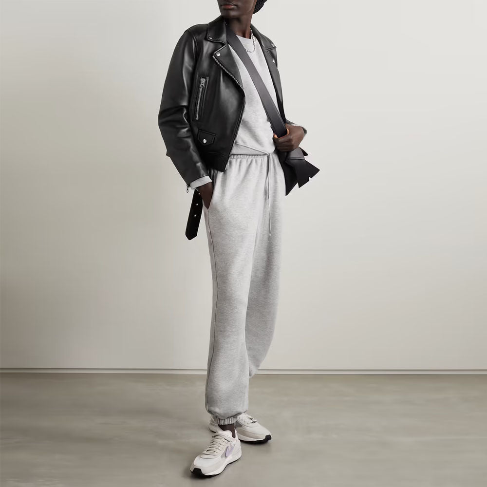 Women Black Sheepskin Motorbike Leather Biker Jacket