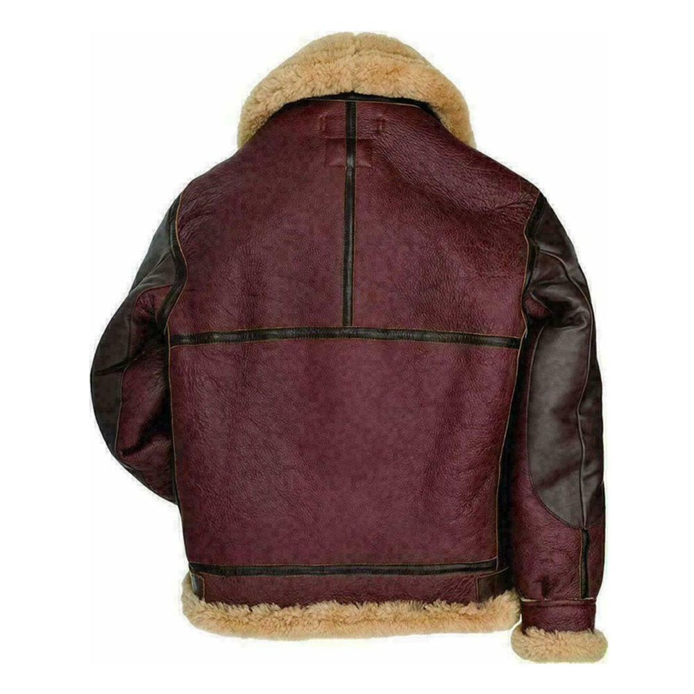 Flying Fur Sheepskin Pilot Shearling Leather Jacket