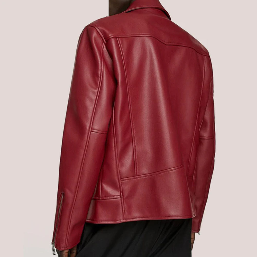Women Sheepskin Biker Leather Jacket
