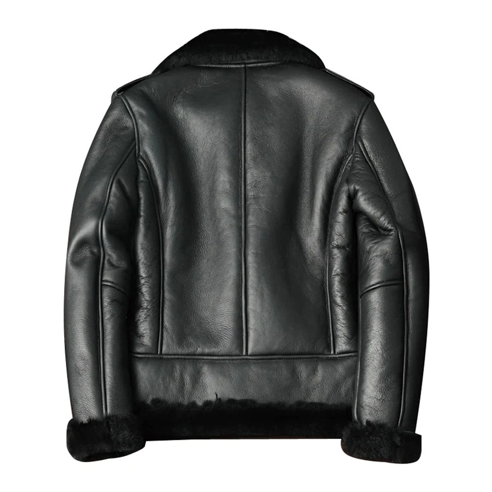 Sheepskin Flight Aviator RAF Bomber Pilot Shearling Leather Jacket