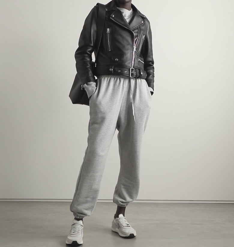 Women Sheepskin Motorbike Riding Leather Biker Jacket