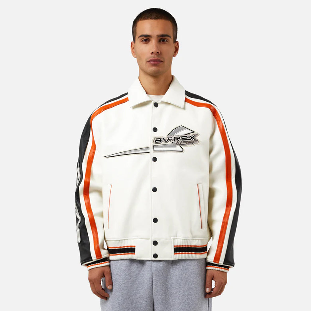 Avirex Leather Jacket-Letterman Jacket-Varsity jacket