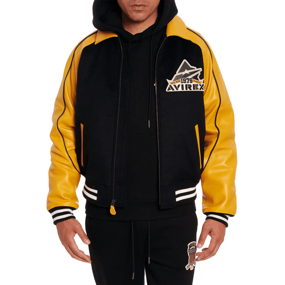 Avirex Leather Jacket-Letterman Jacket-Bomber Jacket