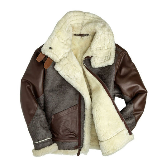 B3 Bomber Jacket-Sheepskin Jacket-Aviator Jacket