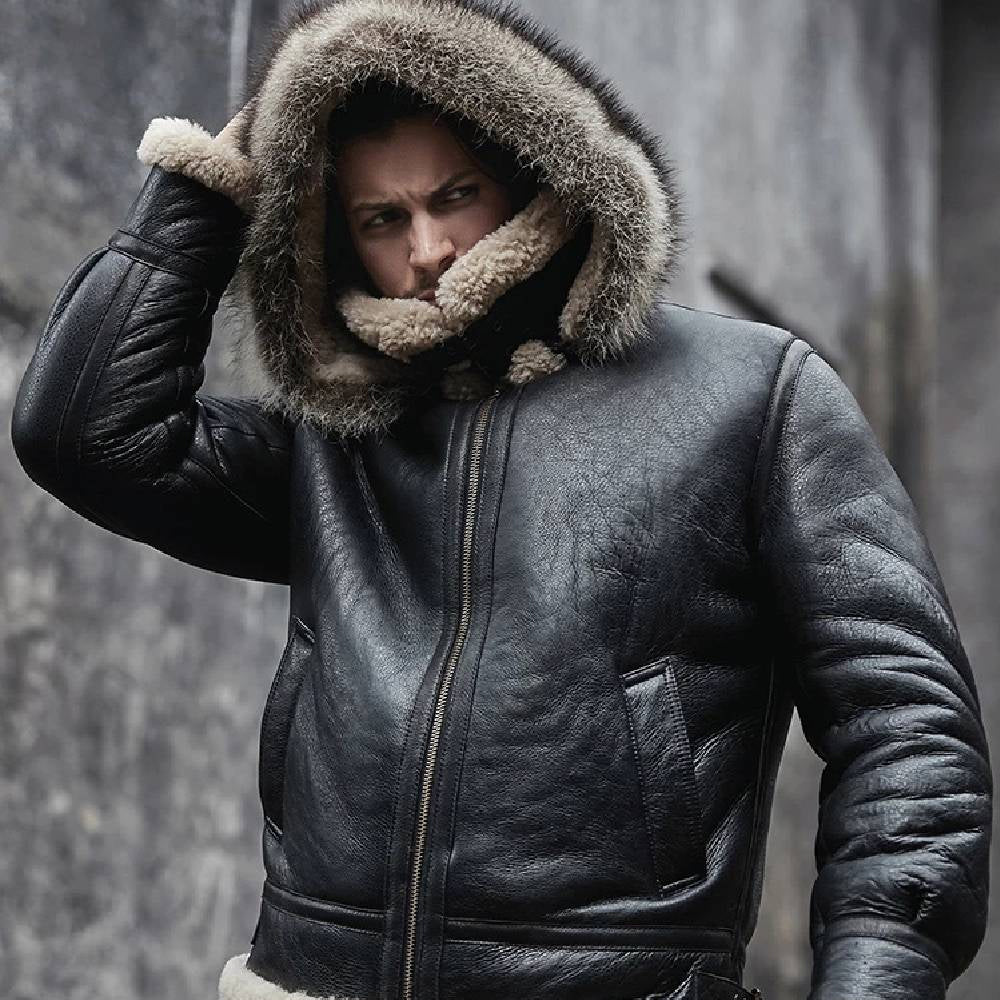 B3 Bomer Jacket - Sheepskin Jacket - Flight Jacket - Pilot Jacket ...