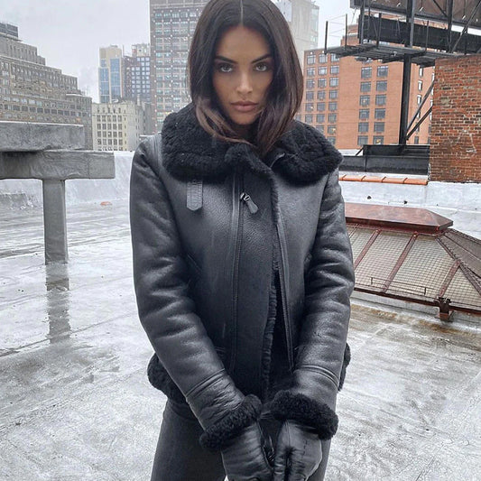 B3 Bomber Jacket-Leather Jacket-Military Jacket-Pilot Jacket