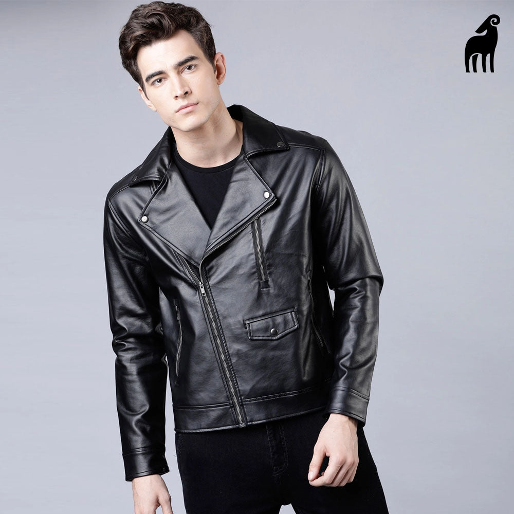Black leather jacket - suede jacket - sheepskin jacket – sheepskinleathers