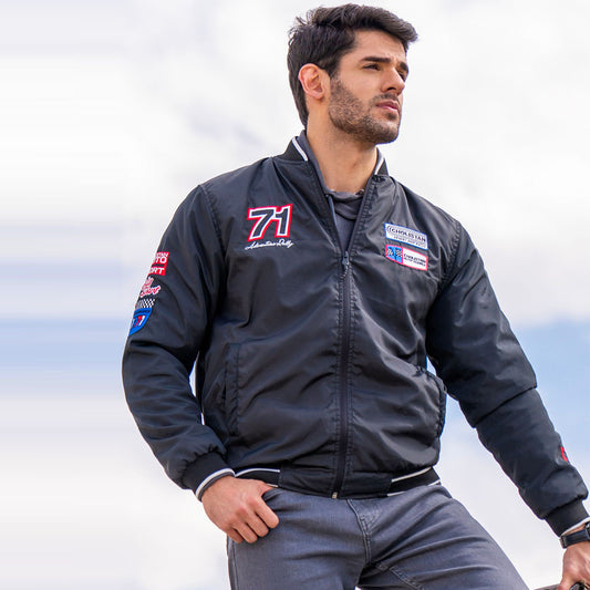 Leather Bomber Jacket-Sheepskin Jacket-Military Jacket