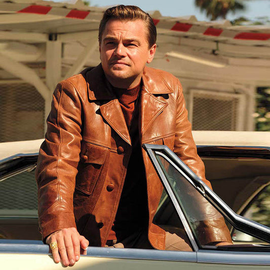 Brown Leather Jacket-Sheepskin Jacket-Aviator Jacket-Bomber Jacket