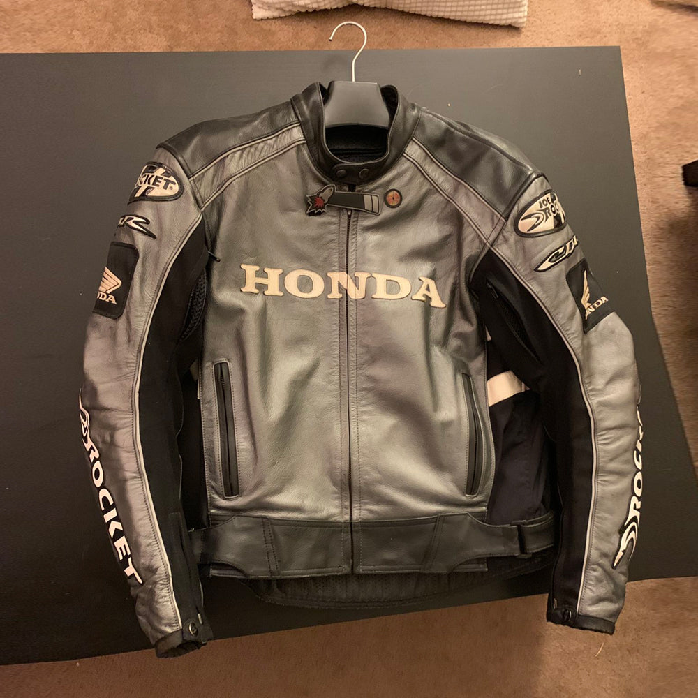 Honda Leather Jacket-Racing Jacket-Motorcycle Jacket-Biker Jacket