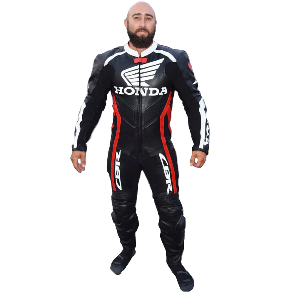 Honda Leather Suit-Motorcycle Suit-Racing Suit-Riding Suit