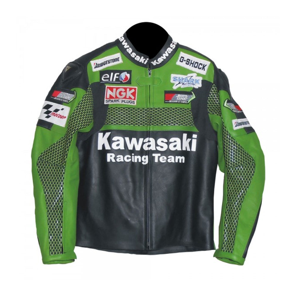 Kawasaki Jacket - Racing Jacket - Motorcycle Jacket - Leather Jacket ...
