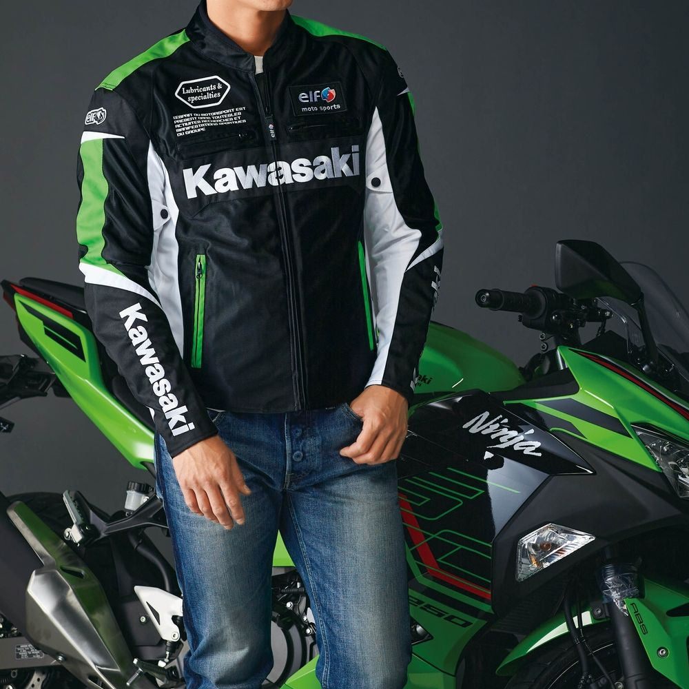  Kawasaki Leather Jacket-Motorcycle Jacket-Racing Jacket 