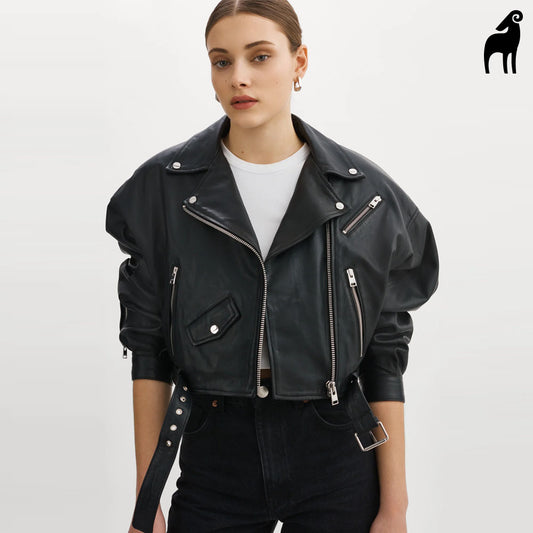 Leather Biker Jacket-Motorbike Jacket-Racing Jacket