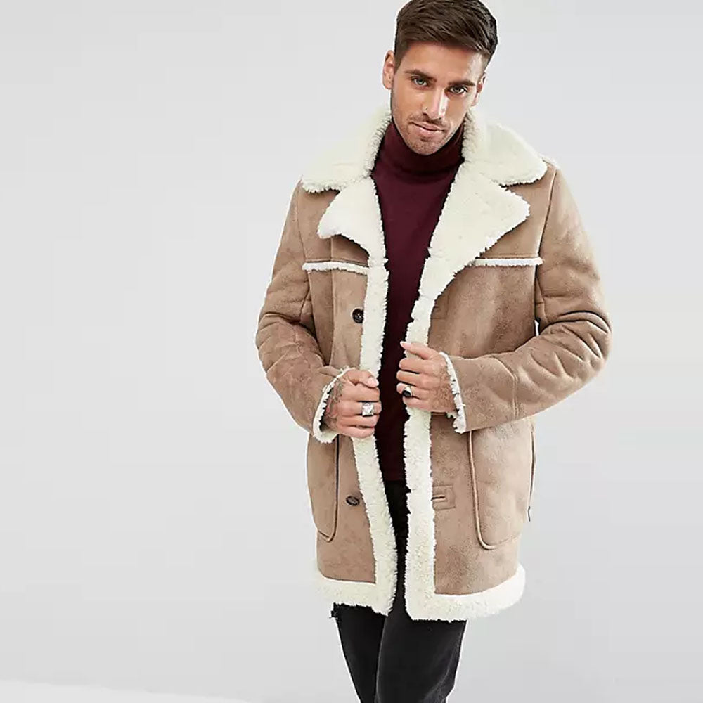 Shearling coat-sheepskin coat-aviator coat