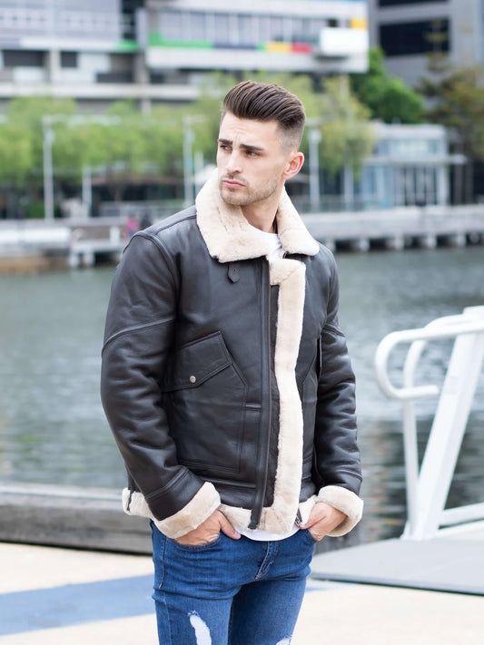 Shearling leather jacket