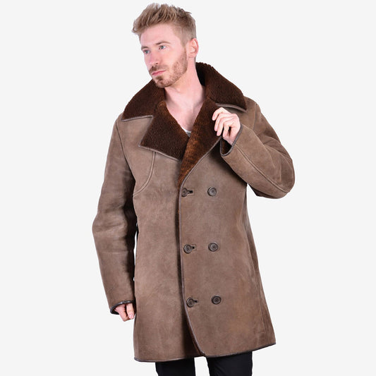 Sheepskin Coat-Shearling Coat-Long Coat-Leather Coat