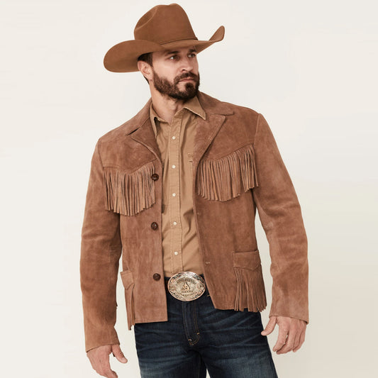 Suede Leather Jacket-Western Jacket-Bomber Jacket