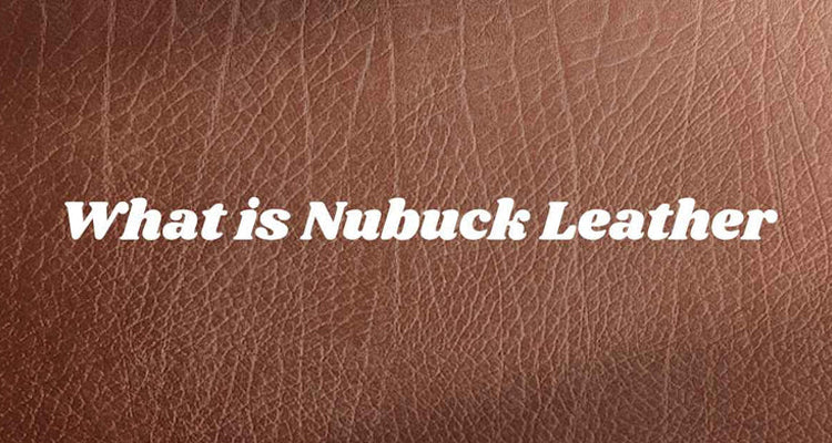 Close-up of Nubuck leather texture showcasing its soft, velvety finish and premium quality.