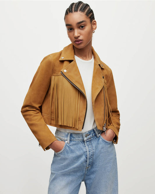 Women Suede Jacket