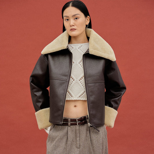 Searling Leather Jacket-Sheepskn Jacket-Aviator Jacket-B3 Jacket