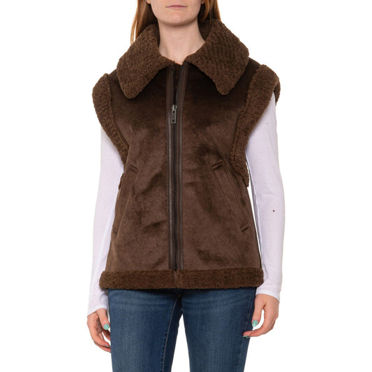 Shearling Vest-Sheepskin Vest-Leather Vest-Aviator Vest