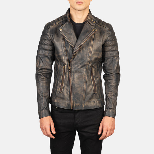 Leather Biker Jacket - Motorcycle Jacket – sheepskinleathers