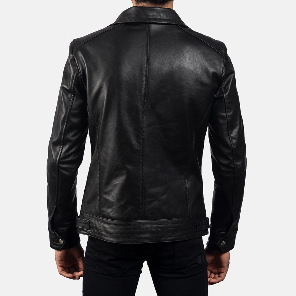 New Legacy Black Moto Racing Motorbike Leather Biker Jacket For Men