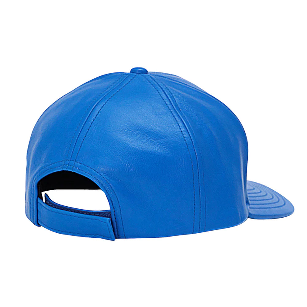New Men Sheepskin Leather Avirex Icon Blue Hat