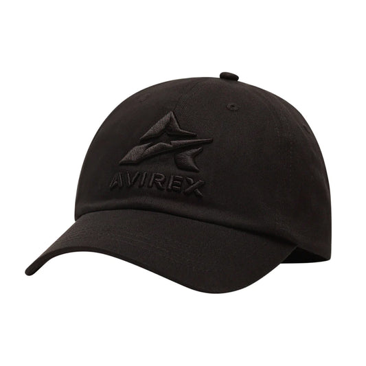 Avirex Black Icon Hat with Embroidered Logo