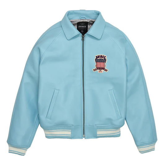 Men's Glacier Varsity Icon Avirex Leather Jacket