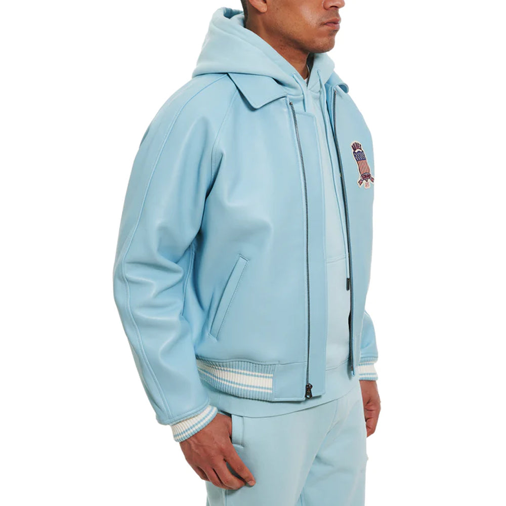 Men's Glacier Varsity Icon Avirex Leather Jacket