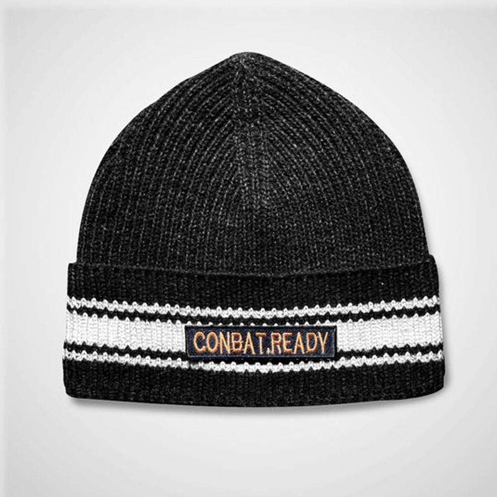 Unisex Black Combat.Ready Beanie Cap