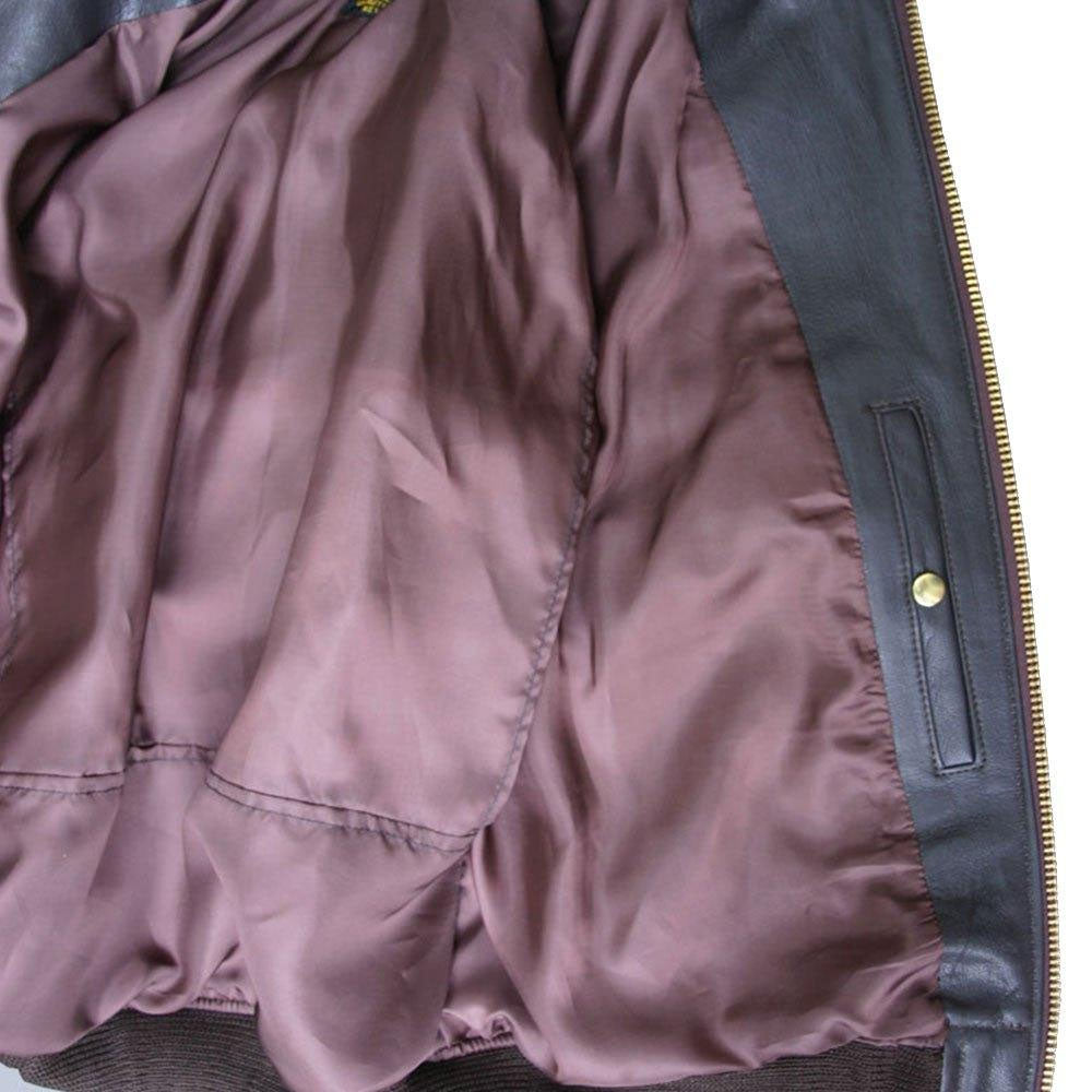 New Men Brown Motorbike leather Bomber Jacket